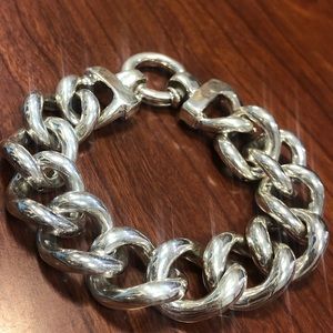 Sterling Silver Ladies Large Bracelet